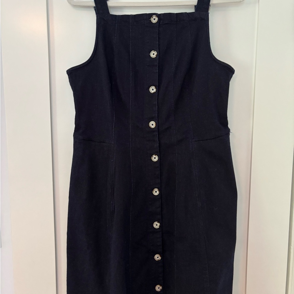 Denim Button-Down Dress